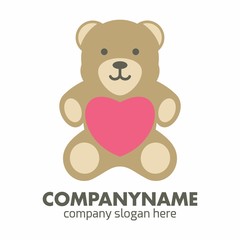 Teddy Bear logo icon vector template