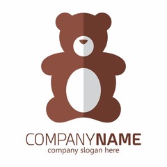 Teddy Bear logo icon vector template