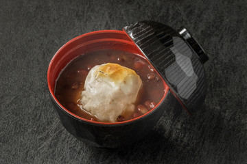 おしるこ　sweet red bean(adzuki) soup 