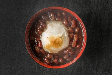 おしるこ　sweet red bean(adzuki) soup 