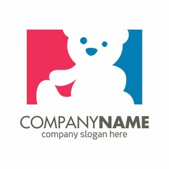 Teddy Bear logo icon vector template
