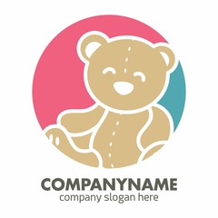 Teddy Bear logo icon vector template