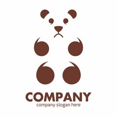 Teddy Bear logo icon vector template