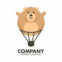 Teddy Bear logo icon vector template