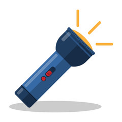 Flashlight flat icon.