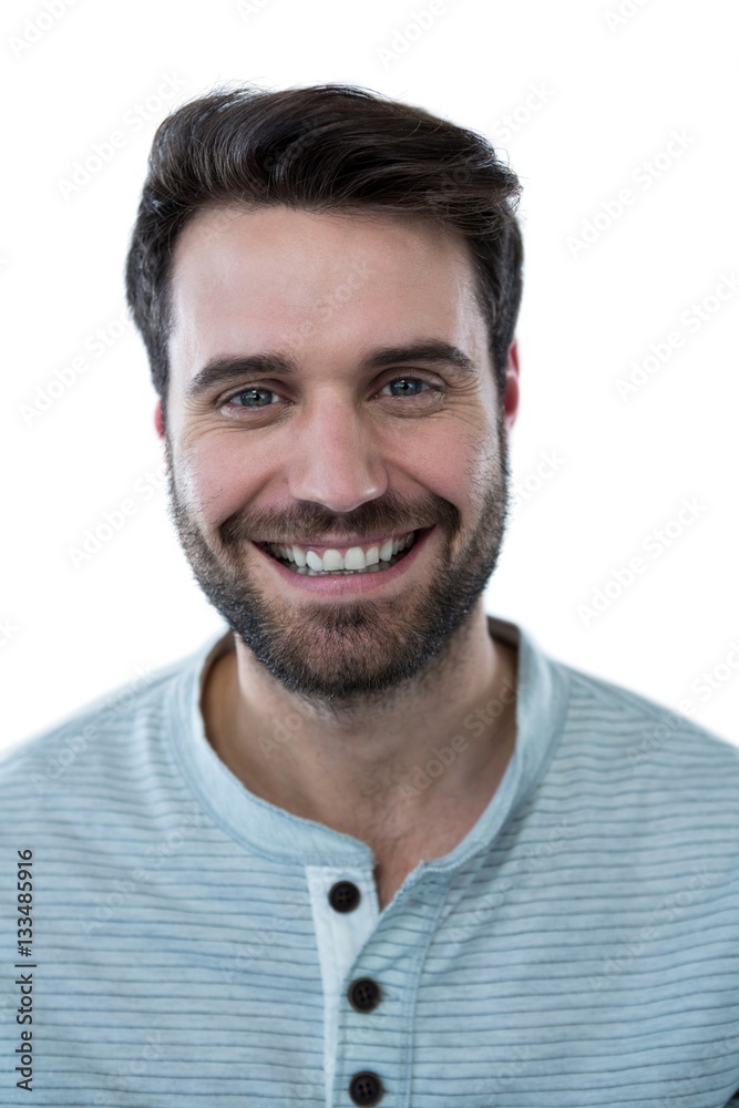 Wall mural Handsome man smiling