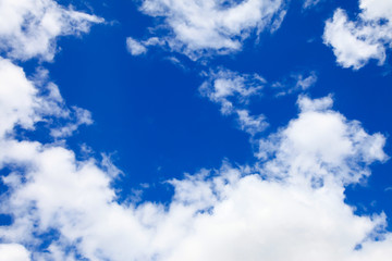 Obraz premium Blue sky with clouds.
