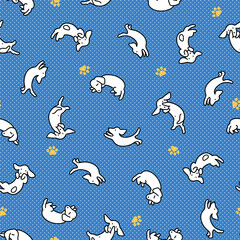 可愛いイヌのパターン