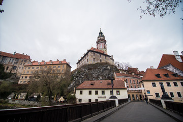 Obraz premium Cesky Krumlov, Czech Republic in autumn - like a point of turistic destination