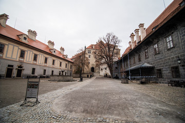 Fototapeta premium Cesky Krumlov, Czech Republic in autumn - like a point of turistic destination