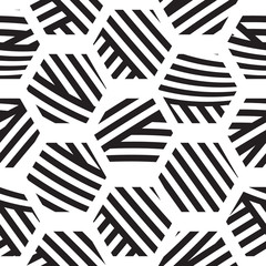 vector seamless geometric pattern, polygons from lines