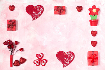 Festive background to Valentines Day