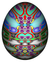 3D Bild Osterei bemalt