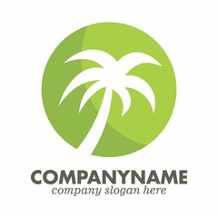 Coconut logo icon vector template