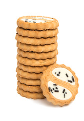 cookies with chocolate glaze