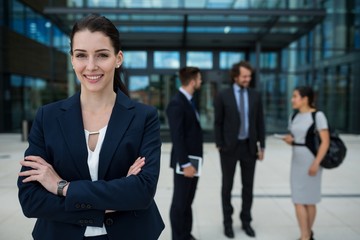 Portrait of a confident businesswoman smiling