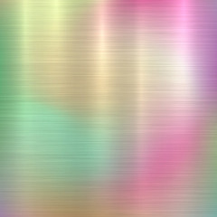 Metal abstract pastel colorful gradient technology background with polished, brushed texture, chrome, silver, steel, aluminum for design concepts, web, prints, wallpapers. Vector illustration.