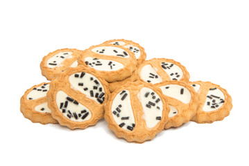 cookies with chocolate glaze