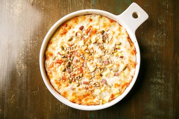 Pizza to eat with a spoon