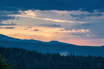 Mountain landscape in Caucasus