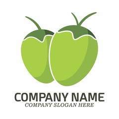 Coconut logo icon vector template