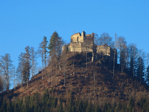 Ruine Hornburg im G&ouml;rtschitztal / Unterk&auml;rnten / &Ouml;sterreich