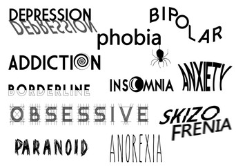 Conceptual logos - Mental disorders logo 