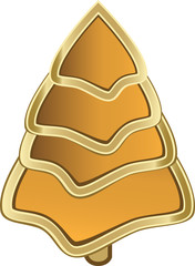 golden tree drawing