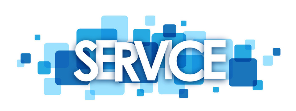 SERVICE vector letters icon