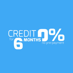 Free credit typography, 6 months credit free.