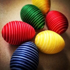 colorful easter eggs