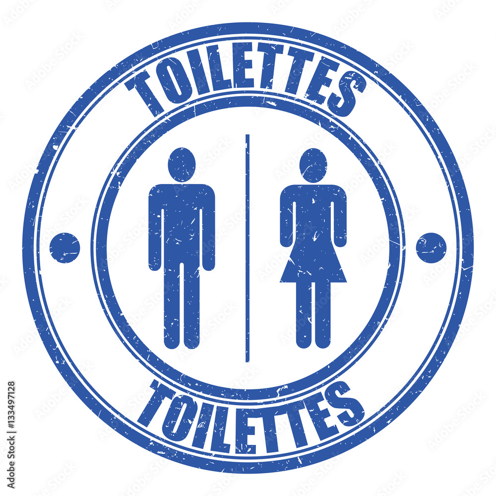 Canvas Prints Logo toilettes.