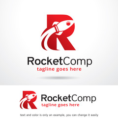 Letter R Rocket Logo Template Design Vector
