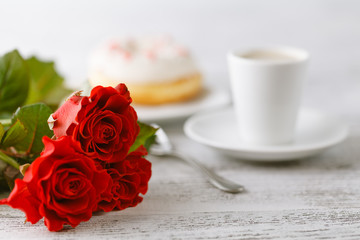 Small breakfast gift from husband on valentines day