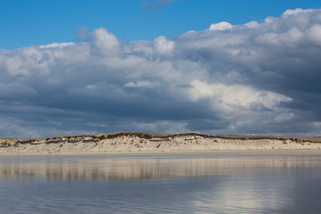 Sand dunes and beach