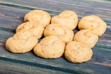 Salty and fresh baked cookies
