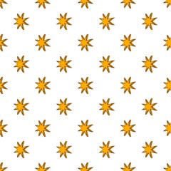 Eight pointed star pattern, cartoon style