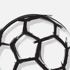 Soccer ball abstract background