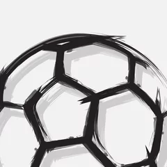 Photo sur Aluminium Sports de balle Soccer ball abstract background
