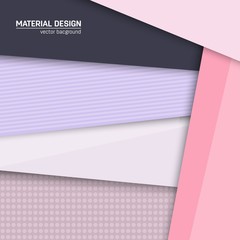 Vector material design background. Abstract creative concept layout template. For web and mobile app, paper art illustration, style blank, poster, booklet. Motion wallpaper element. Flat ui.