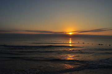 Sonnenaufgang am Strand