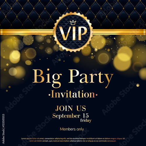 Vip Invitation Card Premium Design Template Stock Image And Vip Invitation Card Premium Design Template