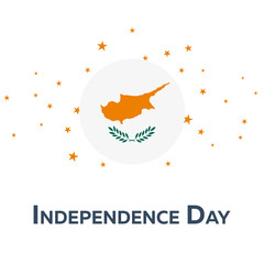 Independence day of Cyprus. Patriotic Banner. Vector illustration.