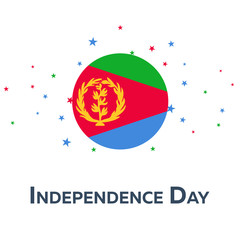 Fototapeta na wymiar Independence day of Eritrea. Patriotic Banner. Vector illustration.
