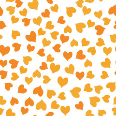 Seamless colorful hearts pattern