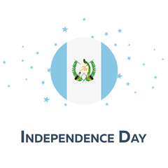 Independence day of Guatemala. Patriotic Banner. Vector illustration.