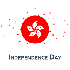 Independence day of Hong Kong. Patriotic Banner. Vector illustration.