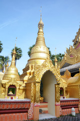 Popular Burmese Temple in Penang, Malaysia