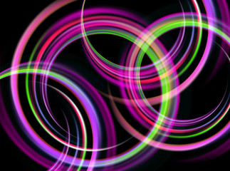 Shiny background with color circle