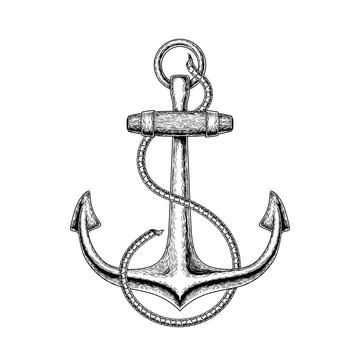  illustration of a nautical anchor